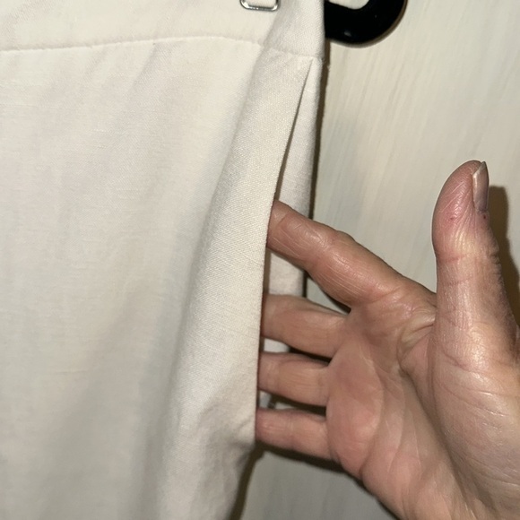 212 Collection Flat Front Linen Blend Trousers Classic Old Money Level - Picture 4 of 9